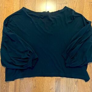 We The Free small balloon sleeve crop top